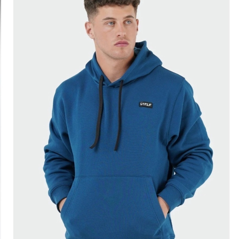 TLF Apparel blue vital mid weight hoodie size medium